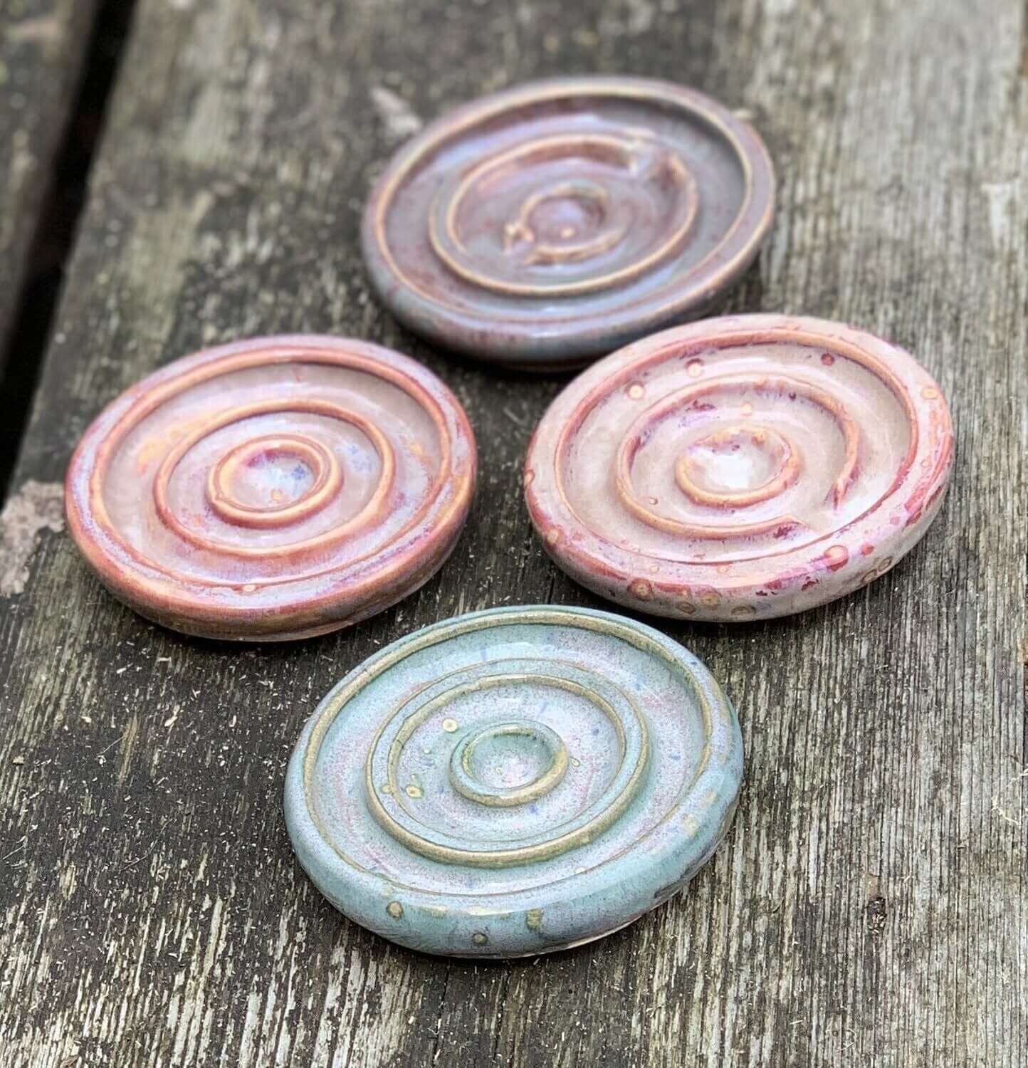handmade ceramic soap dish colours