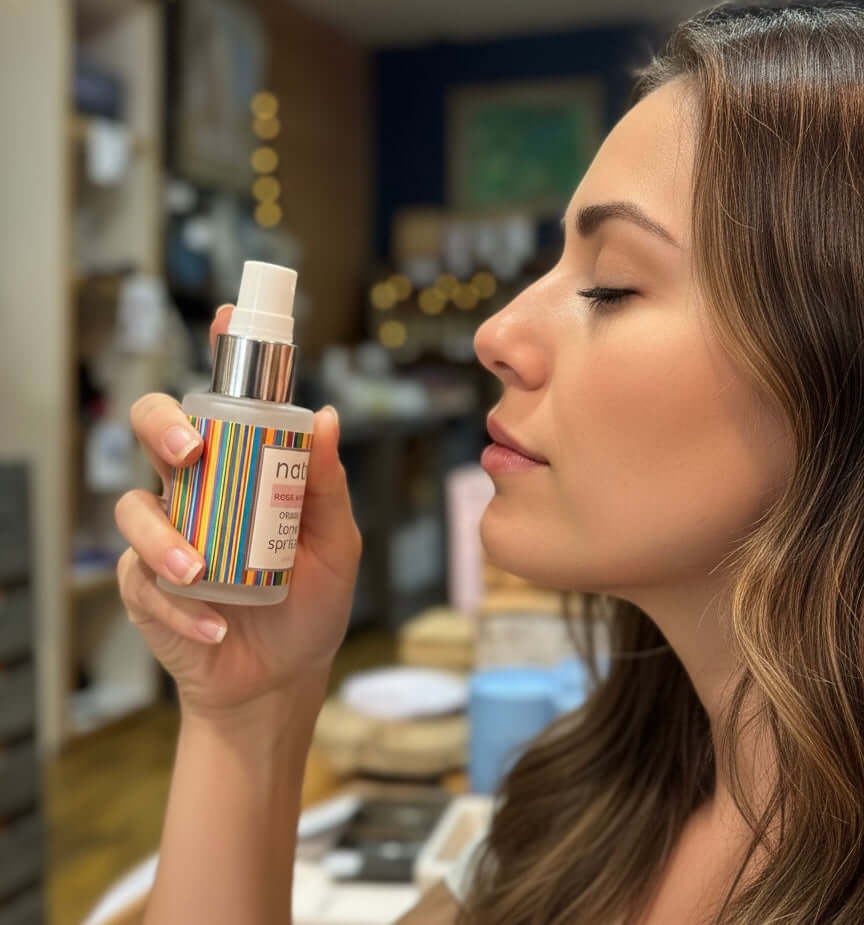 Organic Rose Water Face Mist Toner Spritzer