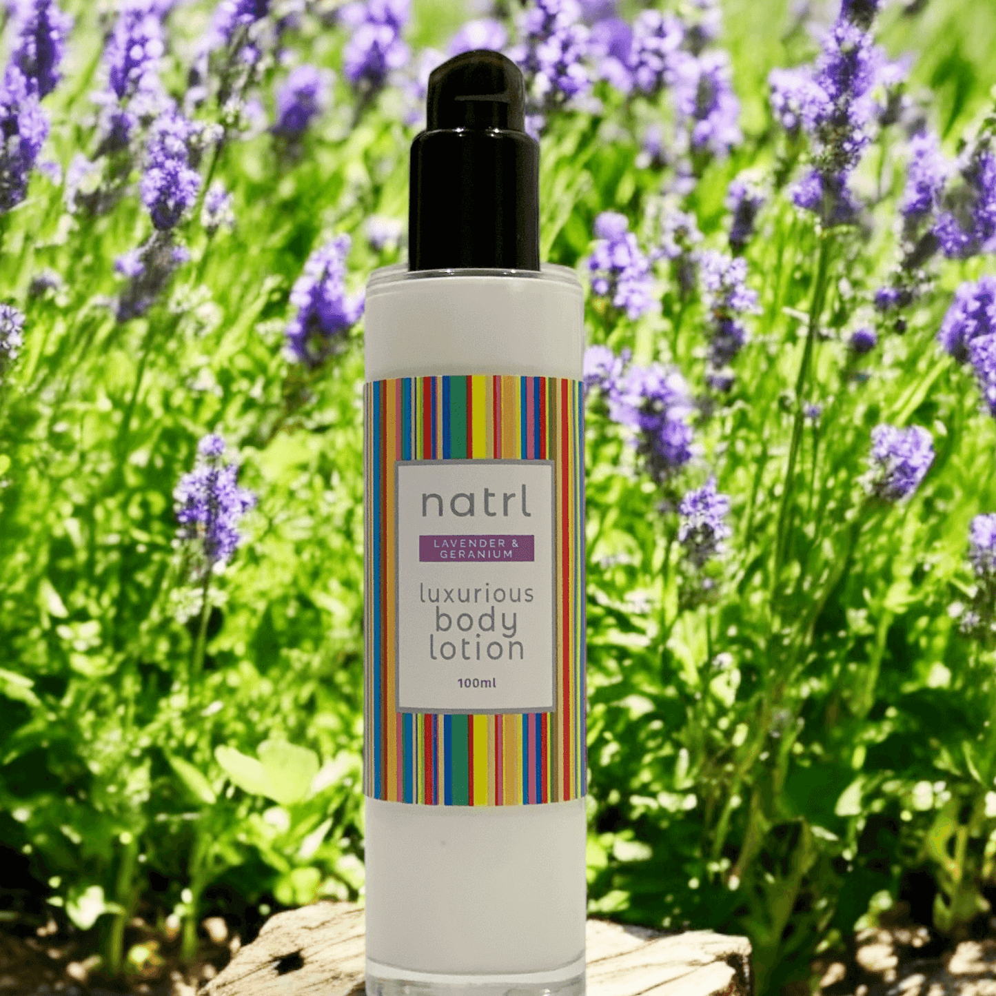 Organic Moisturising Body Lotion Geranium and lavender