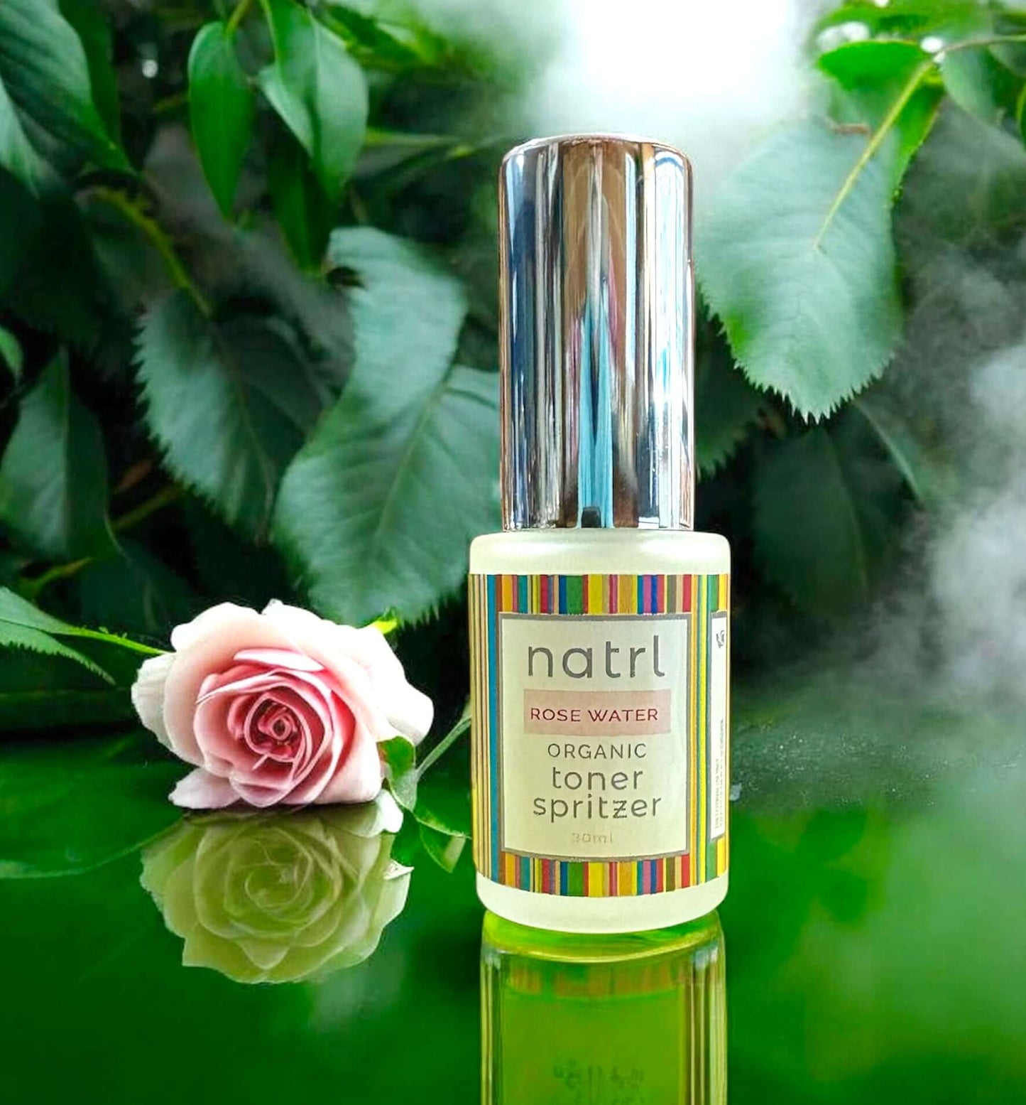 Organic Rose Water Face Mist Toner Spritzer