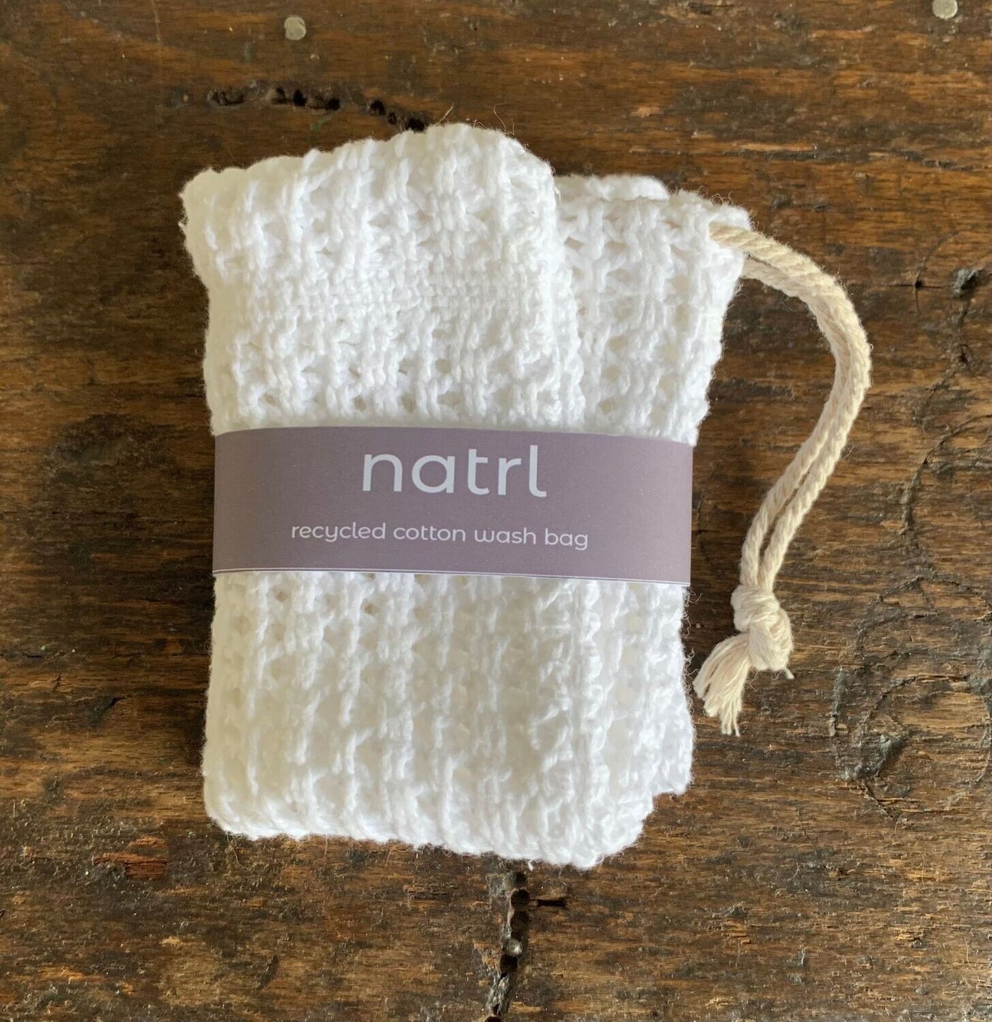 Eco-Friendly Recycled Cotton Wash Bag