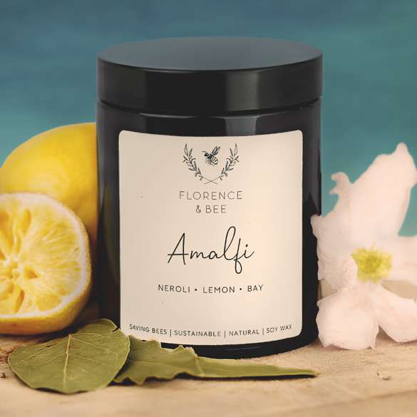 Hand poured soy candles by Florence & Bee