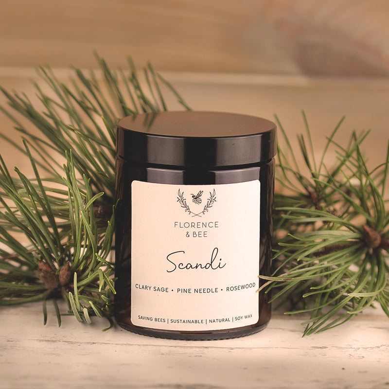 Hand poured soy candles by Florence & Bee