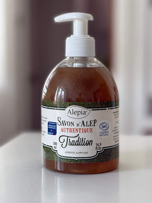 Alepia brand Aleppo Liquid Soap